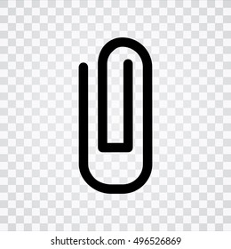 Paper clip icon. attachment button