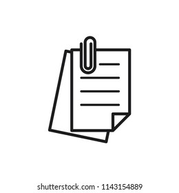 paper clip icon, attachment vector icon 