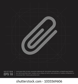 paper clip icon - Black Creative Background