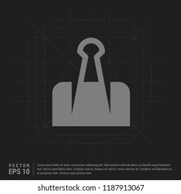 Paper Clip Icon - Black Creative Background - Free vector icon