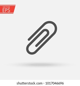 Paper clip icon. Bookmark for documents. Mark for library and literature education symbol for your web site design, logo, app, UI. Vector illustration, EPS10. Knowledge text magazine study pictogram.