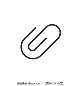 Icono de clip de papel, conjunto de documentos.