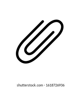paper clip icon design vector template
