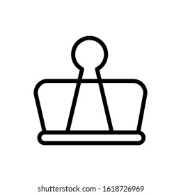 paper clip icon design vector template