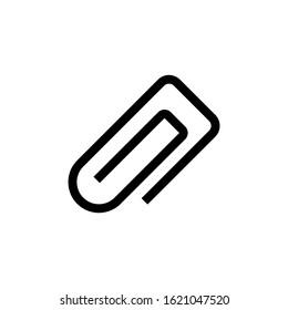 paper clip icon design vector simple