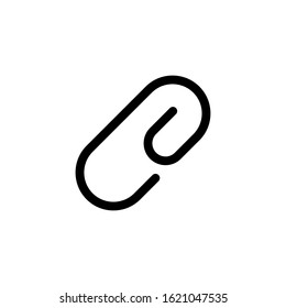 paper clip icon design vector simple