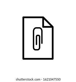 paper clip icon design vector simple