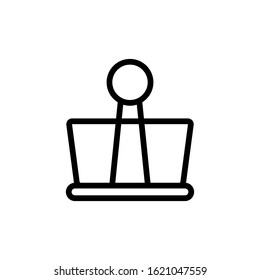 paper clip icon design vector simple