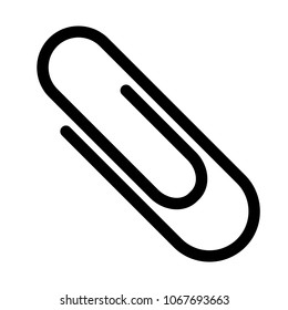 paper clip icon, diagonal, position, email attachments, vector, logo paper clip for stationery