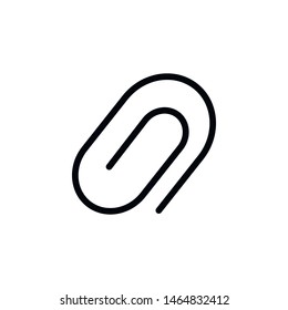 Paper clip icon. Element of Education icon. Thin line icon