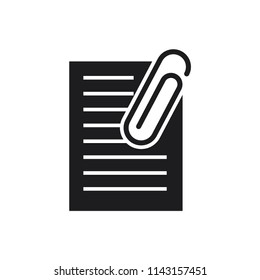 paper clip icon, file attachment icon 