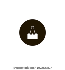 paper clip icon. flat design