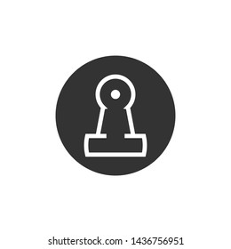 Paper Clip Icon Flat Design Vector Illustration