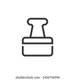 Paper Clip Icon Flat Design Vector Illustration