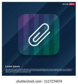 paper clip icon - Free vector icon