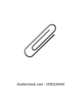 Paper clip icon. Graphic elements for your design. Vector illustration on white background 