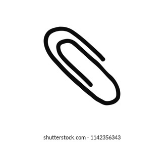 paper clip icon hand drawn design illustration,designed for web and app