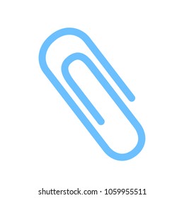 Paper clip icon isolated on white background. Paper clip icon for web site, app, ui and logo. Creative concept, vector illustration, eps 10