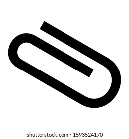 paper clip icon isolated sign symbol vector illustration - high quality black style vector icons
