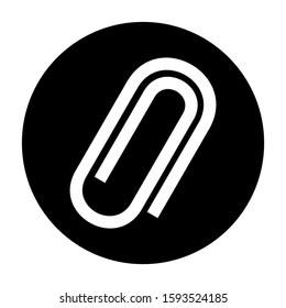 paper clip icon isolated sign symbol vector illustration - high quality black style vector icons
