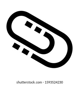 paper clip icon isolated sign symbol vector illustration - high quality black style vector icons
