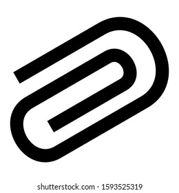 paper clip icon isolated sign symbol vector illustration - high quality black style vector icons
