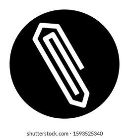 paper clip icon isolated sign symbol vector illustration - high quality black style vector icons
