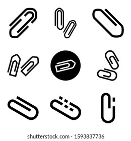 paper clip icon isolated sign symbol vector illustration - Collection of high quality black style vector icons
