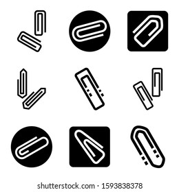 paper clip icon isolated sign symbol vector illustration - Collection of high quality black style vector icons
