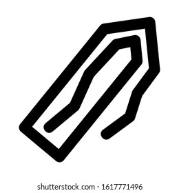 paper clip icon isolated sign symbol vector illustration - high quality black style vector icons
