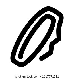 paper clip icon isolated sign symbol vector illustration - high quality black style vector icons
