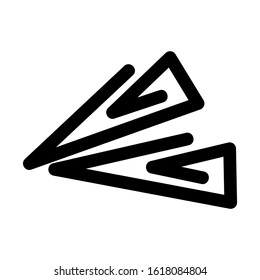 paper clip icon isolated sign symbol vector illustration - high quality black style vector icons
