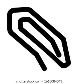 paper clip icon isolated sign symbol vector illustration - high quality black style vector icons
