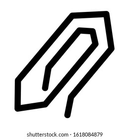 paper clip icon isolated sign symbol vector illustration - high quality black style vector icons
