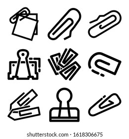 paper clip icon isolated sign symbol vector illustration - Collection of high quality black style vector icons
