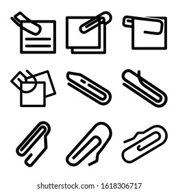 paper clip icon isolated sign symbol vector illustration - Collection of high quality black style vector icons
