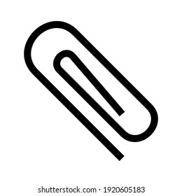 paper clip icon or logo isolated sign symbol vector illustration - high quality black style vector icons
