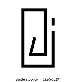 paper clip icon or logo isolated sign symbol vector illustration - high quality black style vector icons
