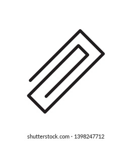 paper clip icon, logo template 