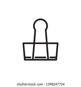 paper clip icon, logo template 