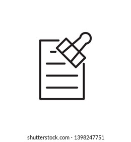 paper clip icon, logo template 
