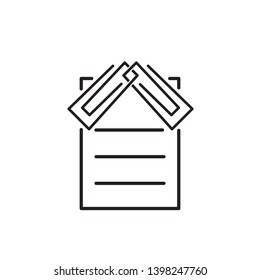paper clip icon, logo template 