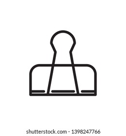 paper clip icon, logo template 