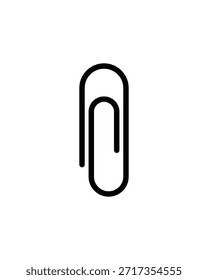 Icono de Clip de papel Vector de símbolos de papelería