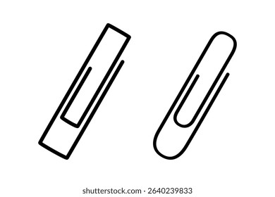 Paper Clip icon, Office paper clip icon. Vector Illustration design.