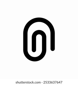 paper clip icon sign vector