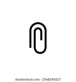 paper clip icon sign vector design