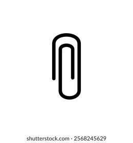 paper clip icon sign vector design