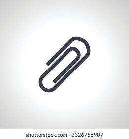 paper clip icon. paper clip simple icon