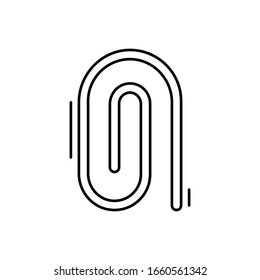Bildklammer-Symbol Einfache Vektorillustration, Rahmenelemente von Bürowerkzeug-Symbolen für i und ux, Website oder mobile Anwendungen